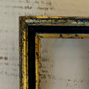 Antique Petite Distressed Gilt & Ebony Frame